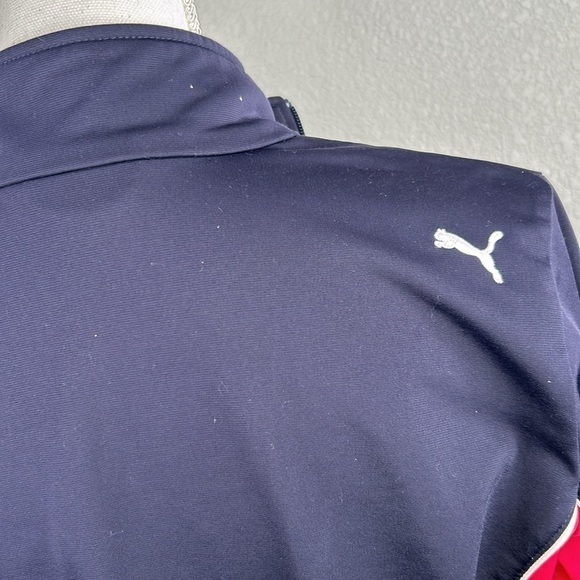 Puma Blue & Pink Zip Down Active Loungewear Tracksuit Jacket Size Medium - Picture 8 of 10